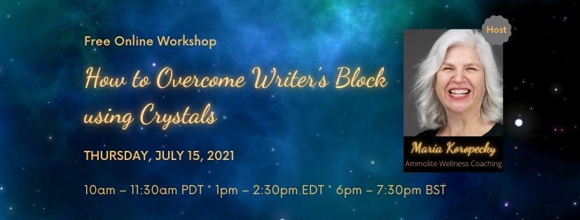 how to overcome writer's block with crystals free event/