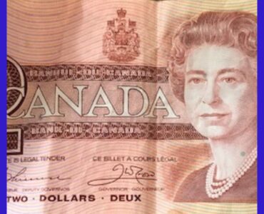 Canadian $2 bill.
