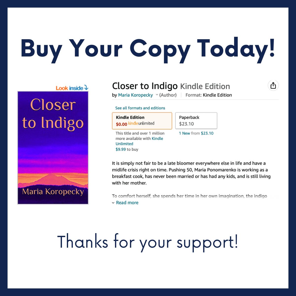 Buy Your Copy of Closer Indigo Today!