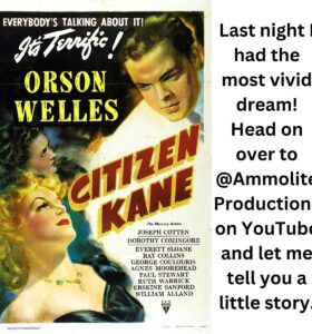 Last night I had the most vivid dream with poster of Citizen Kane movie.