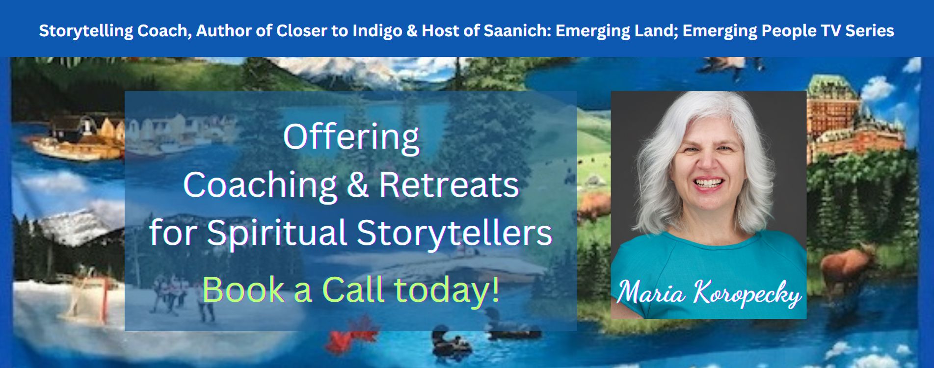Offering coaching and retreats to spiritual storytellers.